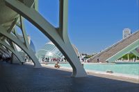 Valencia, moderner Stadtteil, von Architekt Calatrava