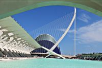 Valencia, moderner Stadtteil von Architekt Calatrava