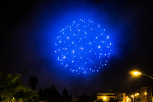 Blauer Feuerball