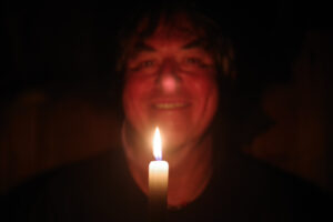 Selbstportrait mit Kerze