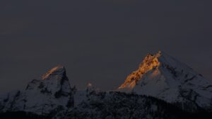 Watzmann am Sonnenaufgang