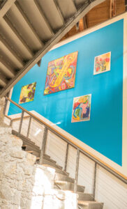 Treppe hinauf zur Kunst
